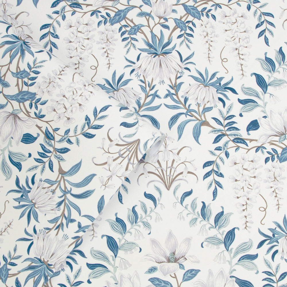 Laura Ashley Parterre Dark Seaspray Wallpaper Wallpaper