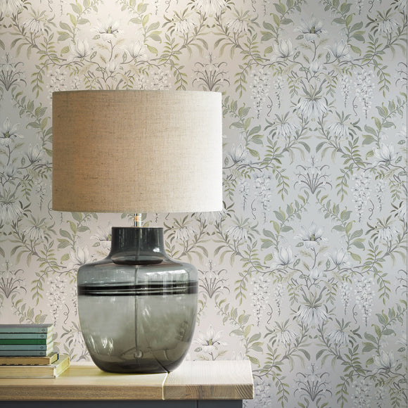 Laura Ashley Parterre Dark Seaspray Wallpaper Wallpaper