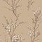 Pussy Willow Wallpaper  option Natural