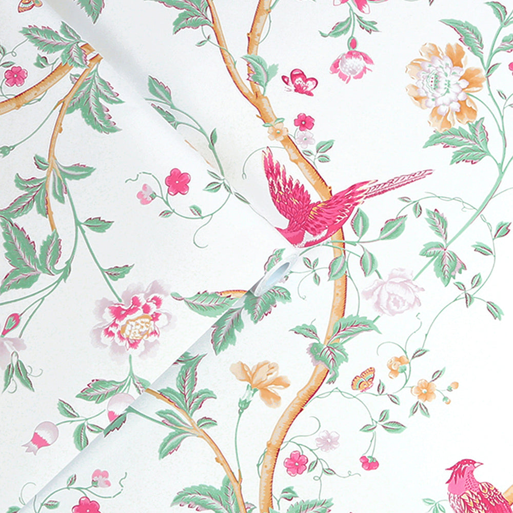 Laura Ashley Summer Palace Duck Egg Wallpaper Wallpaper