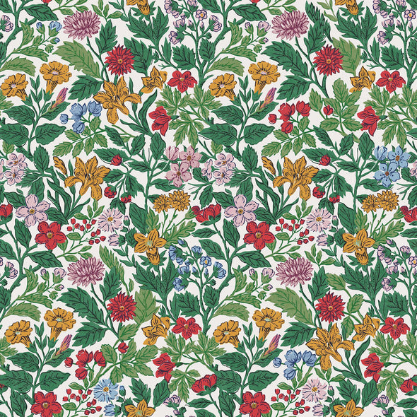 Arts and Crafts Floral Wallpaper Sample Swatch