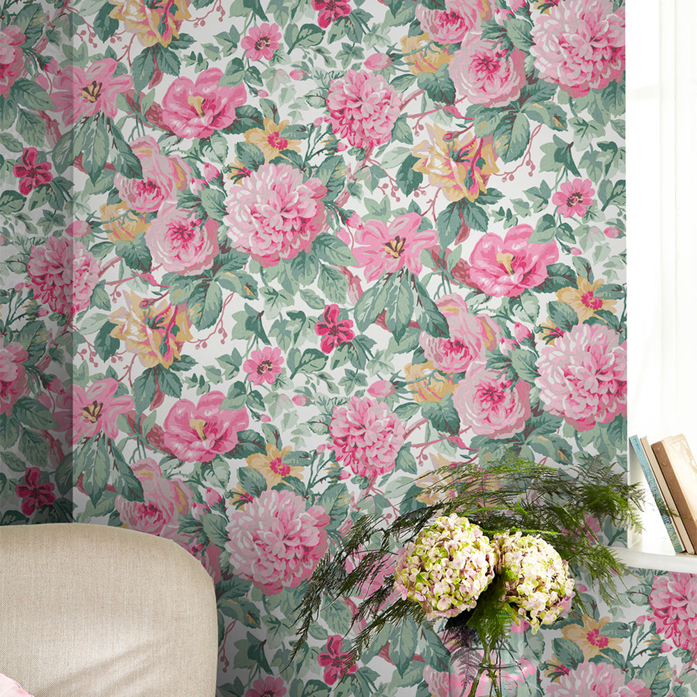 Laura Ashley Aveline Wallpaper Rose Wallpaper