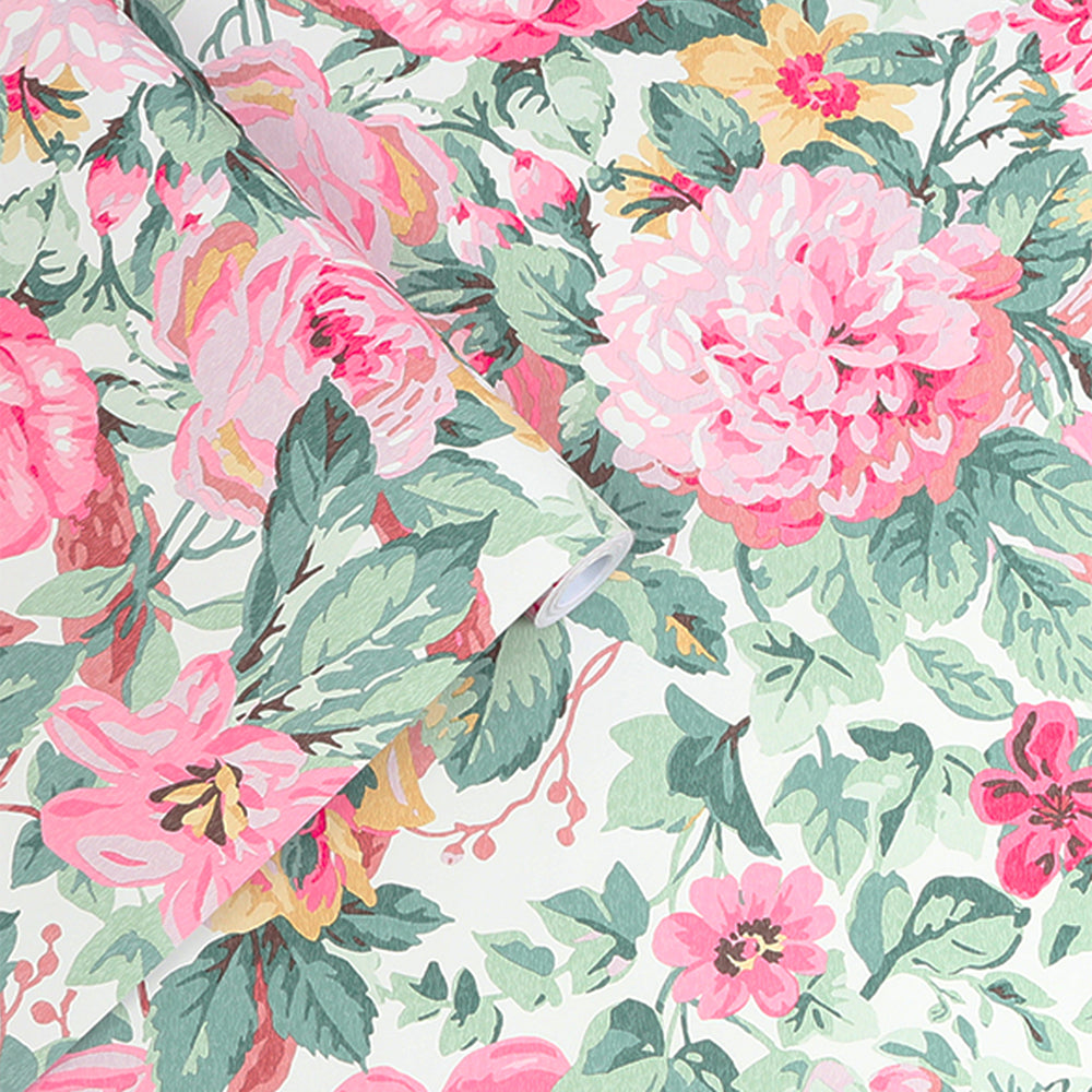 Laura Ashley Aveline Wallpaper Rose Wallpaper