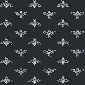 Block Print Bee Wallpaper