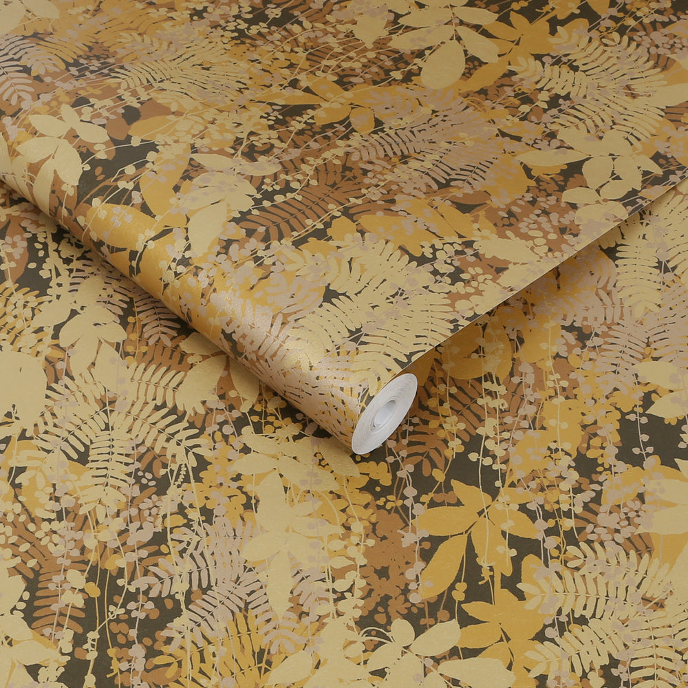 Clarissa Hulse Canopy Antique Gold Wallpaper