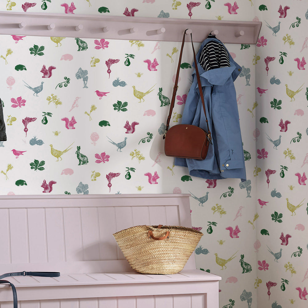 Joules Etched Woodland Wallpaper