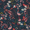 Fields Edge Floral Wallpaper Sample Swatch  option French Navy Sample