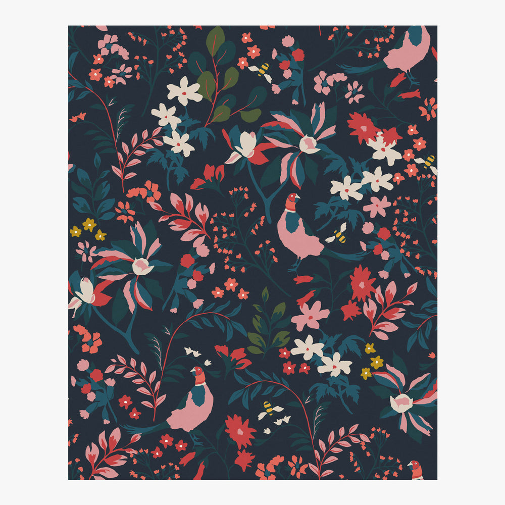 Joules Fields Edge Floral Wallpaper