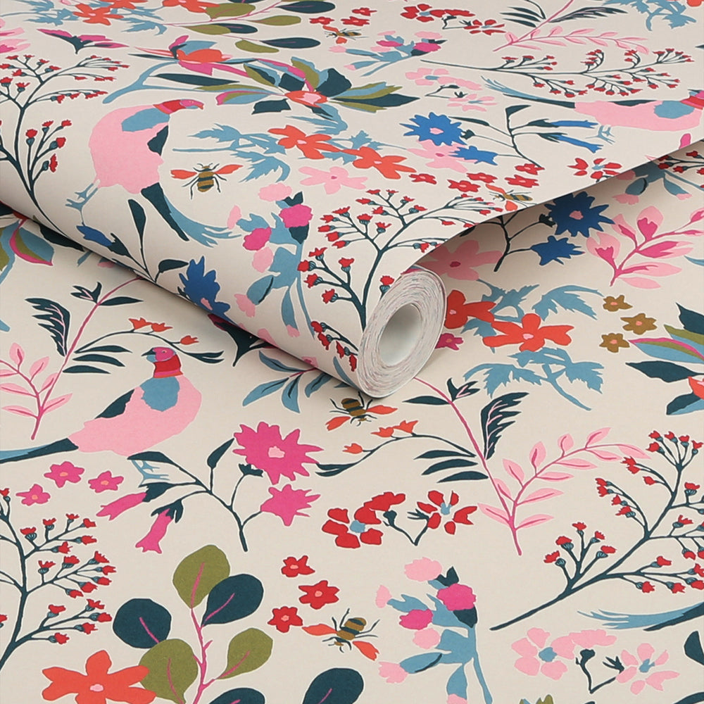 Joules Fields Edge Floral Wallpaper