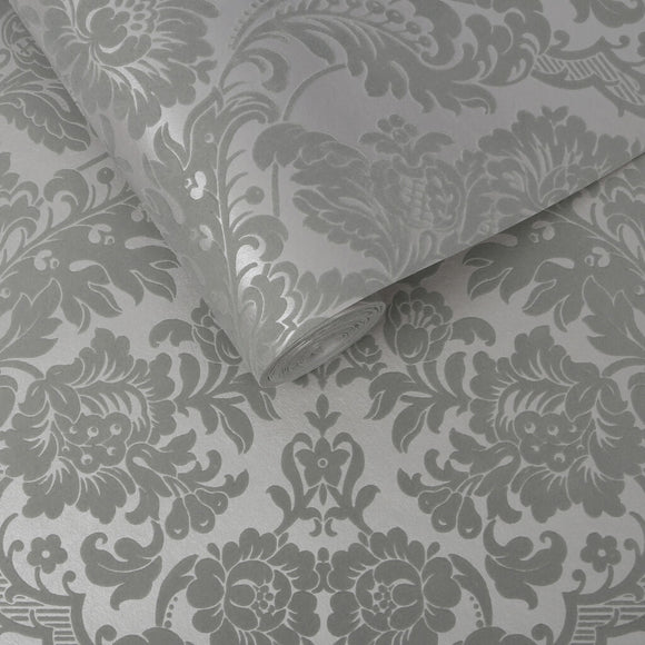 Graham & Brown Gothic Damask Flock Wallpaper 2Modern