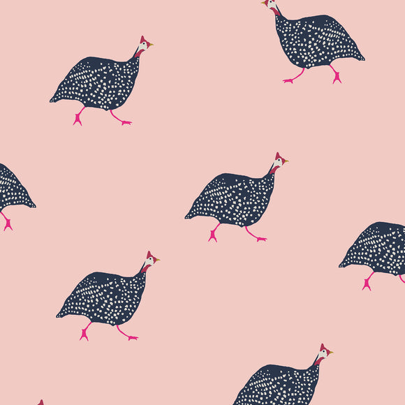 Guinea Fowl Wallpaper Sample Swatch