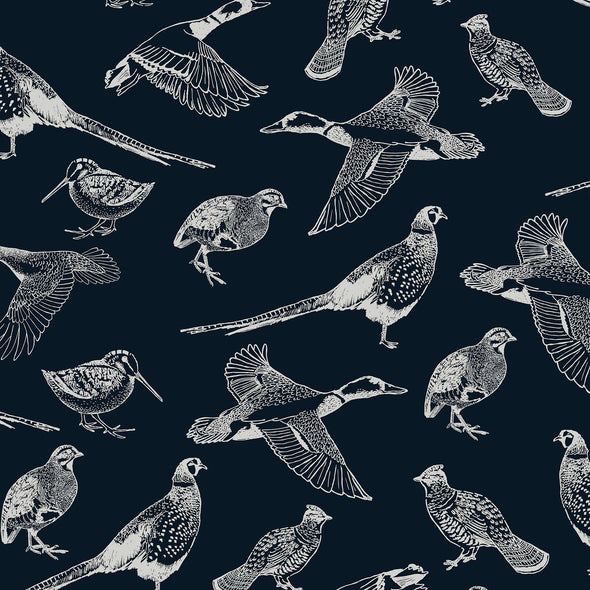Hunting Birds Wallpaper Sample Swatch
