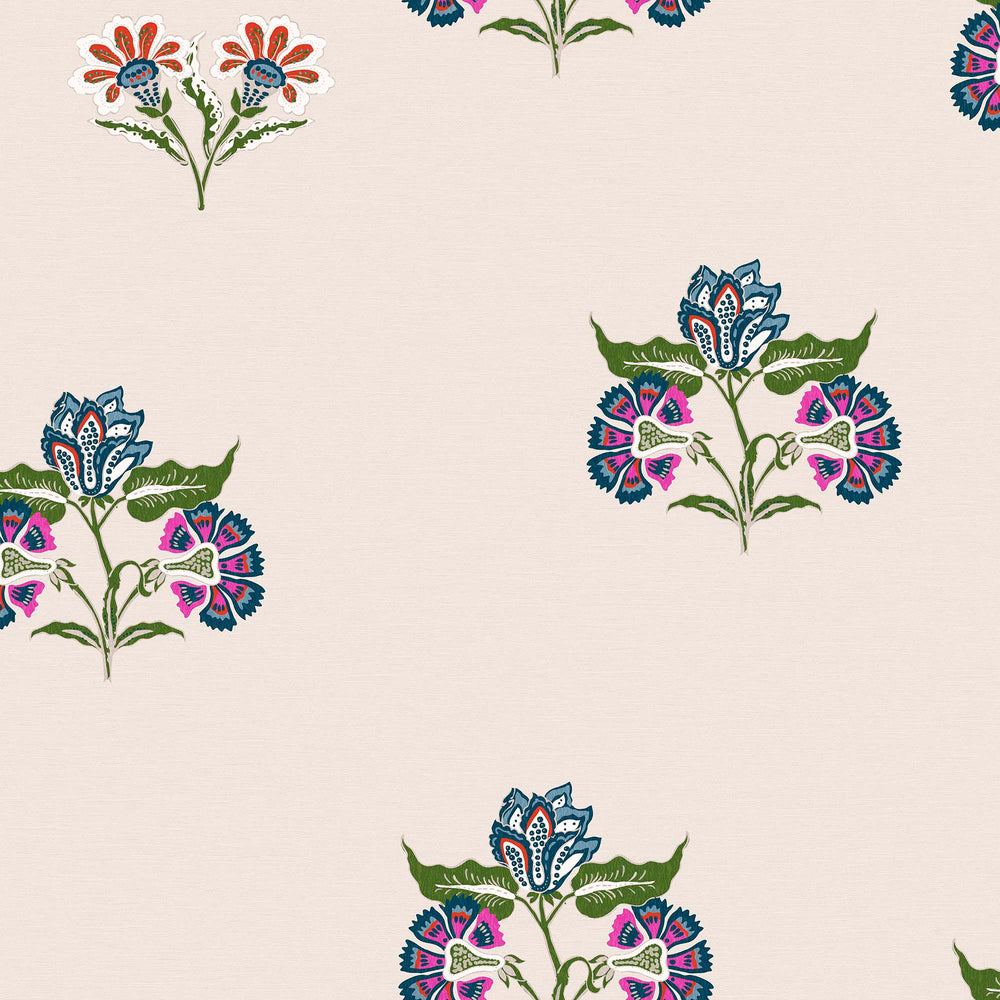 Joules Indienne Block Print Wallpaper Sample Swatch