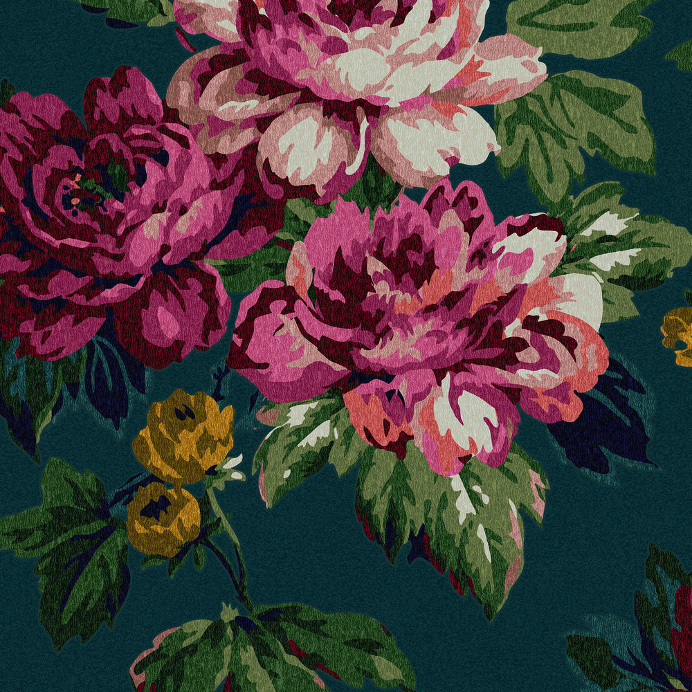 Joules Invite Floral Wallpaper Sample Swatch