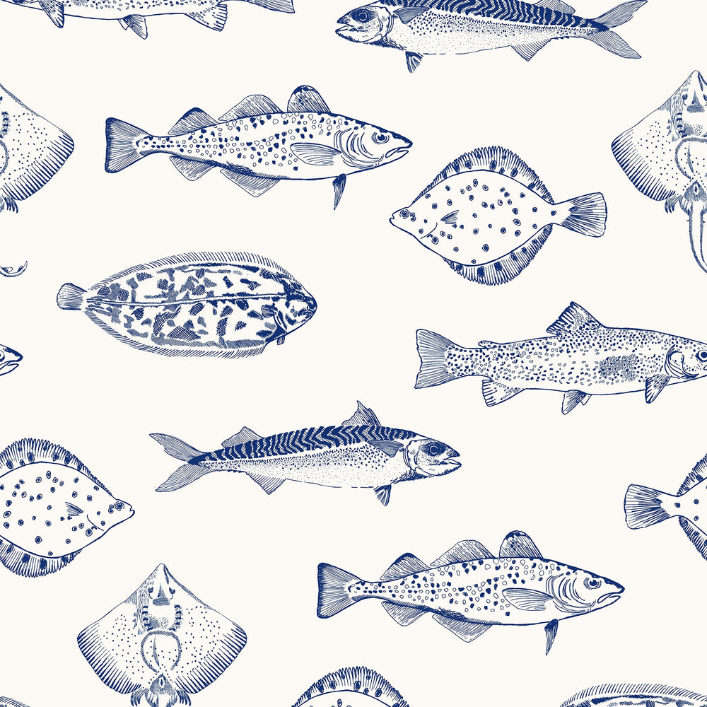 Joules Name The Plaice Wallpaper Sample Swatch