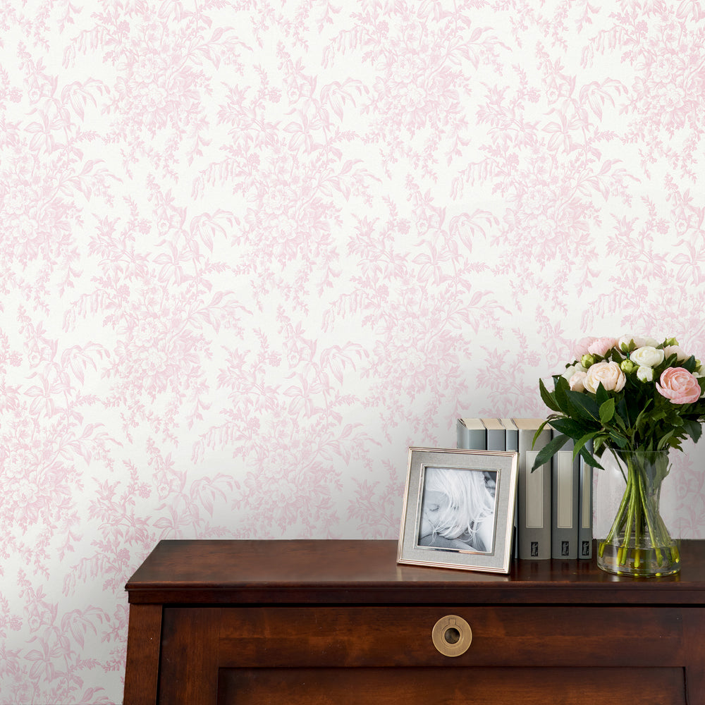 Laura Ashley Laura Ashley Picardie Petal Wallpaper Wallpaper