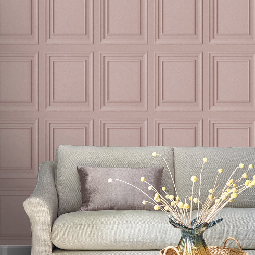 Laura Ashley Laura Ashley Redbrook Wood Panel Dark Seaspray Wallpaper Wallpaper