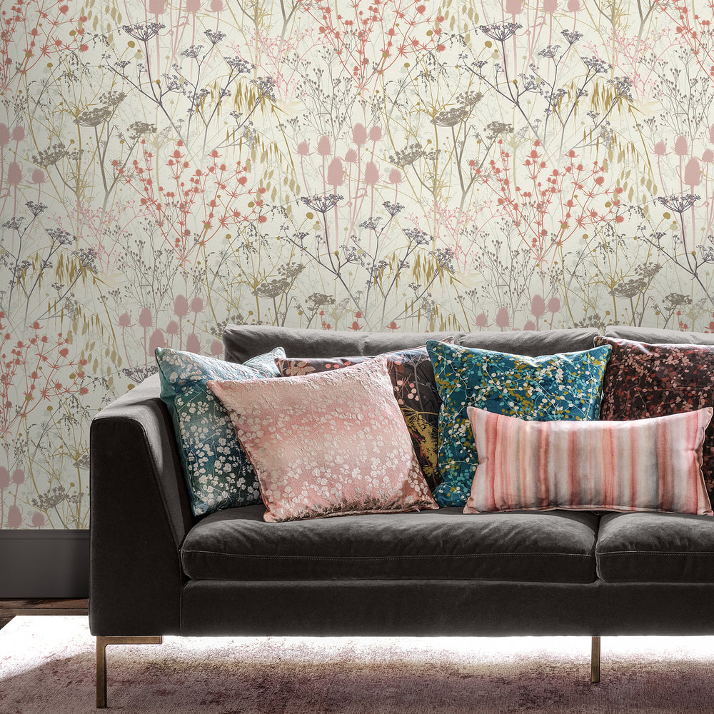 Clarissa Hulse Summer Border Blue Wallpaper