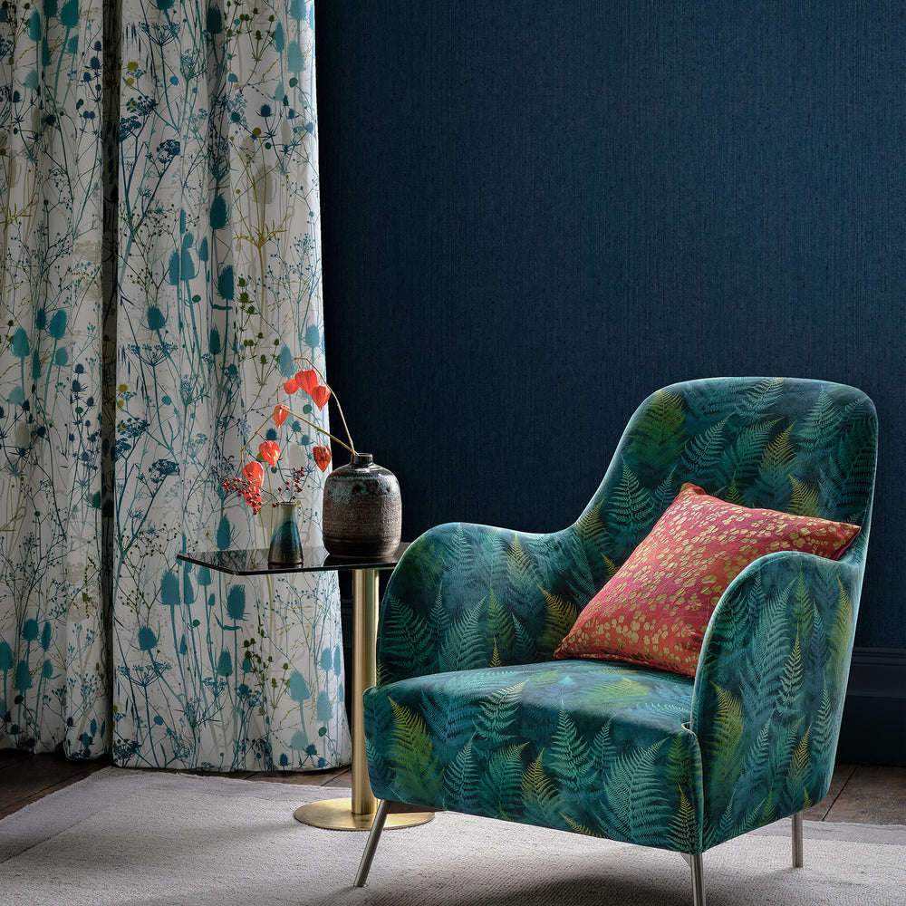 Clarissa Hulse Tisbury French Navy Wallpaper