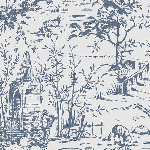 Toile de Jouy Wallpaper