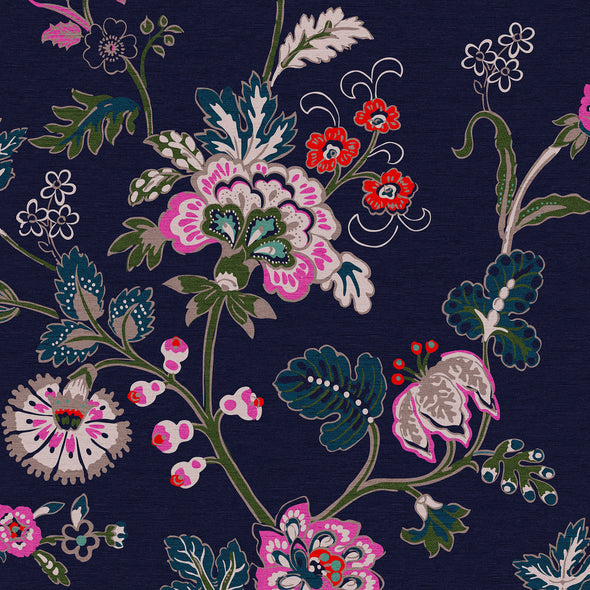 Vine Cottage Floral Wallpaper Sample Swatch