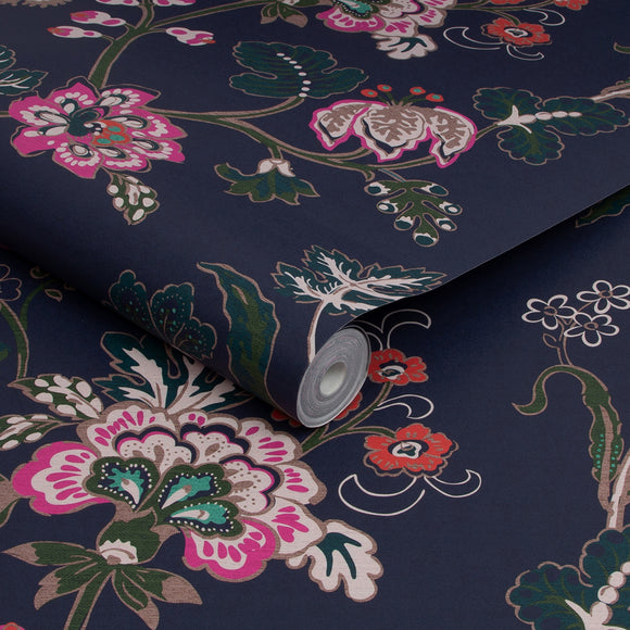 Vine Cottage Floral Wallpaper