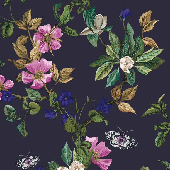 Wakerly Woodland Floral Wallpaper Sample Swatch