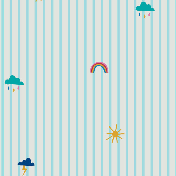 Whatever the Weather Icons Wallpaper Sample Swatch