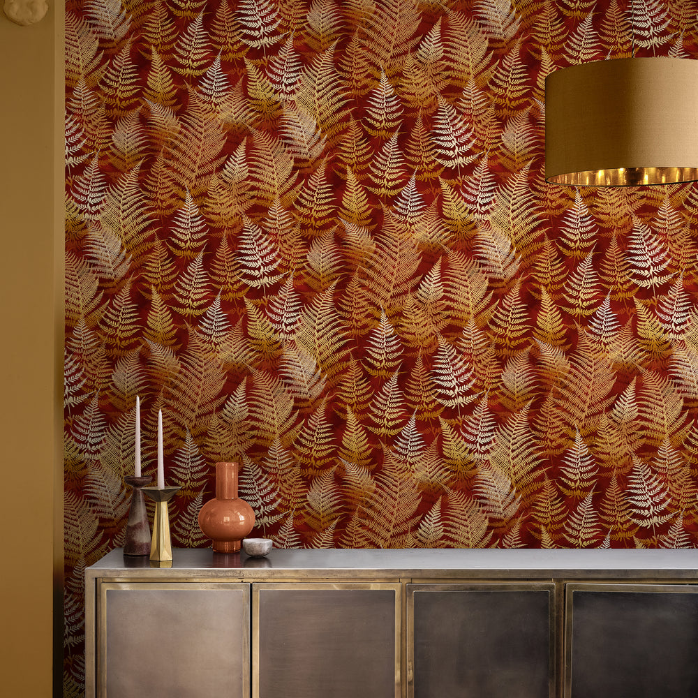 Clarissa Hulse Woodland Fern Emerald Wallpaper