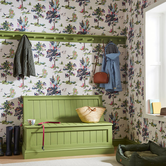 Joules Woodland Scene Wallpaper
