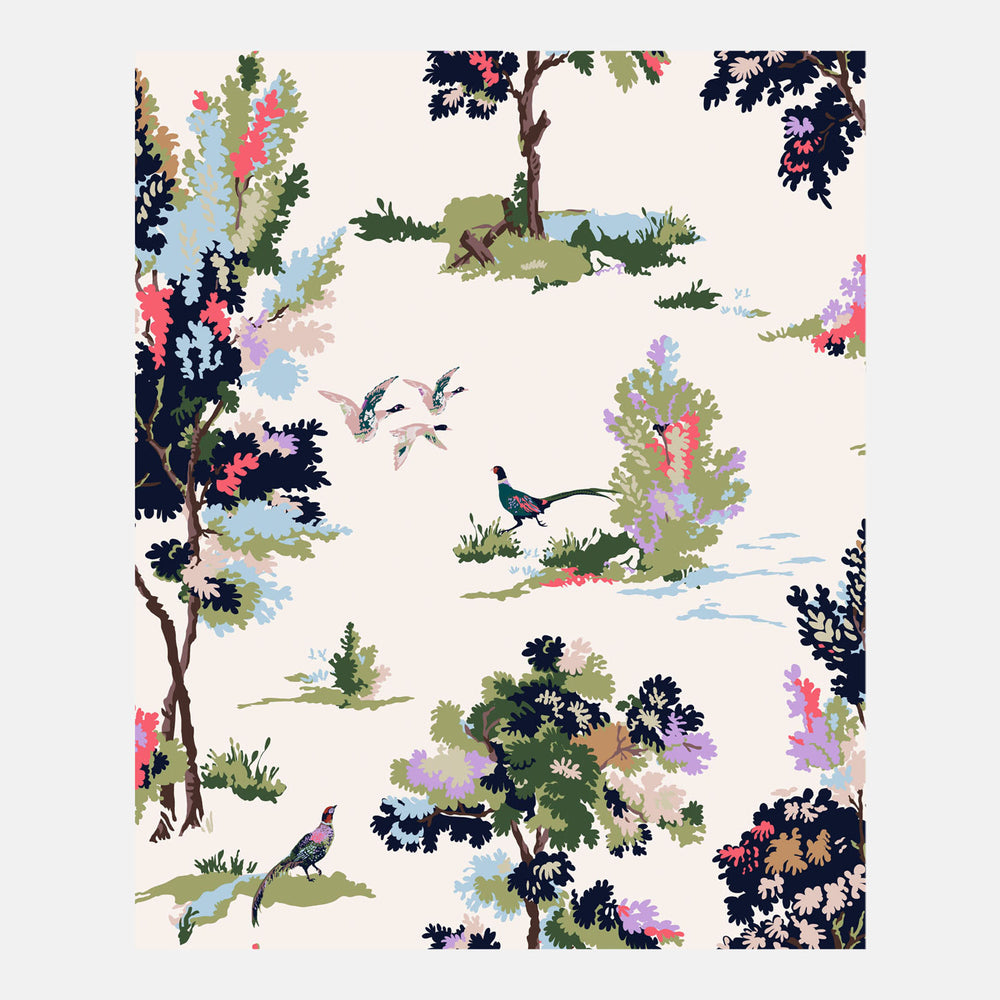 Joules Woodland Scene Wallpaper