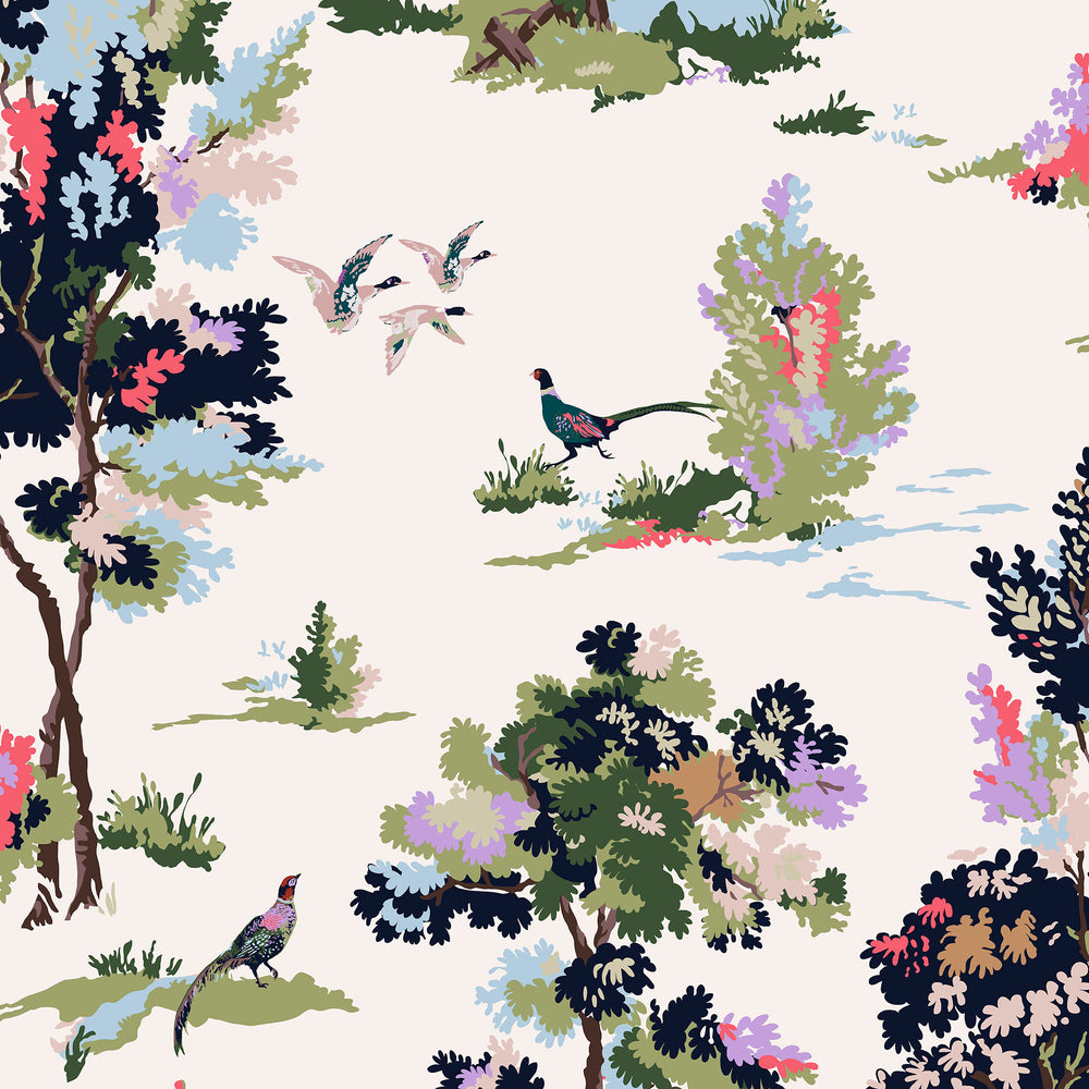 Joules Woodland Scene Wallpaper