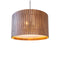 Kerflights Drum Pendant Light  option Black Walnut
