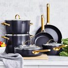 Padova Reserve Nonstick 10-Piece Cookware Set Black