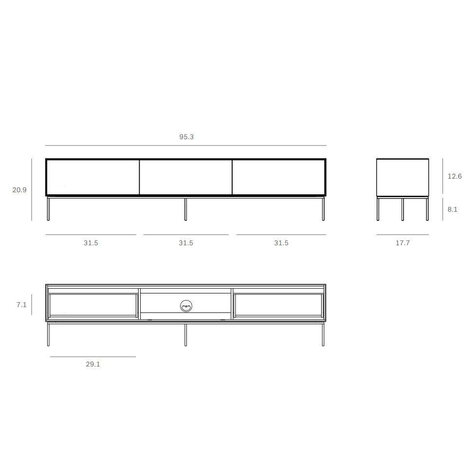 Grooves 2-Drawer Media Console