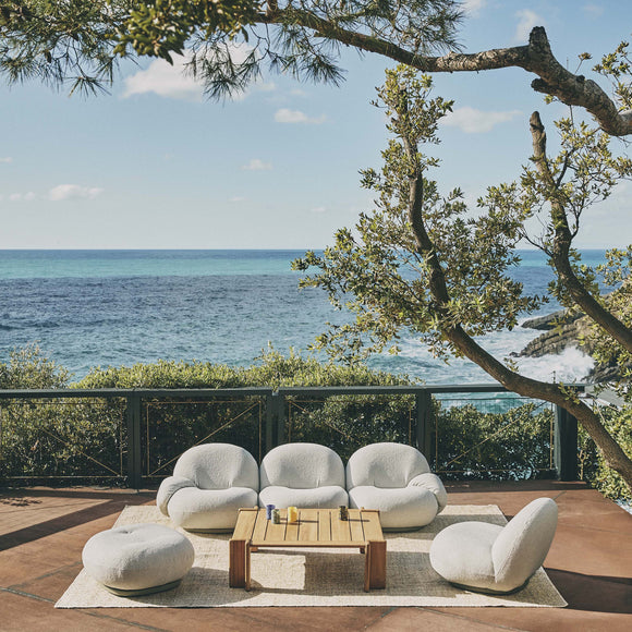 Pacha Outdoor Ottoman With Swivel Base