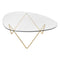 Pedrera Coffee Table  option Brass