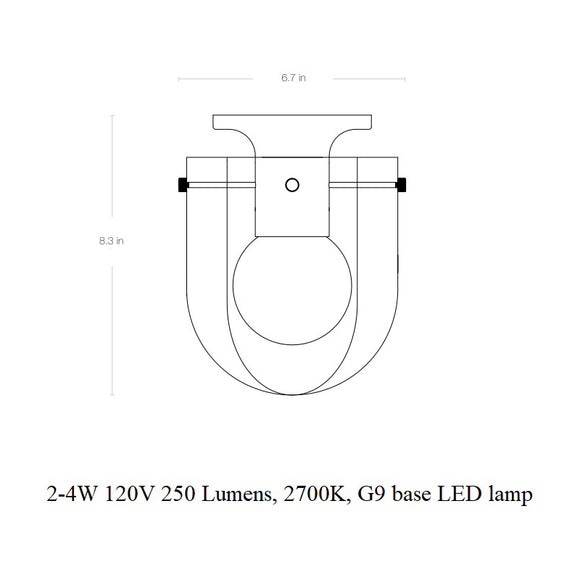 Seine Semi Flush Mount