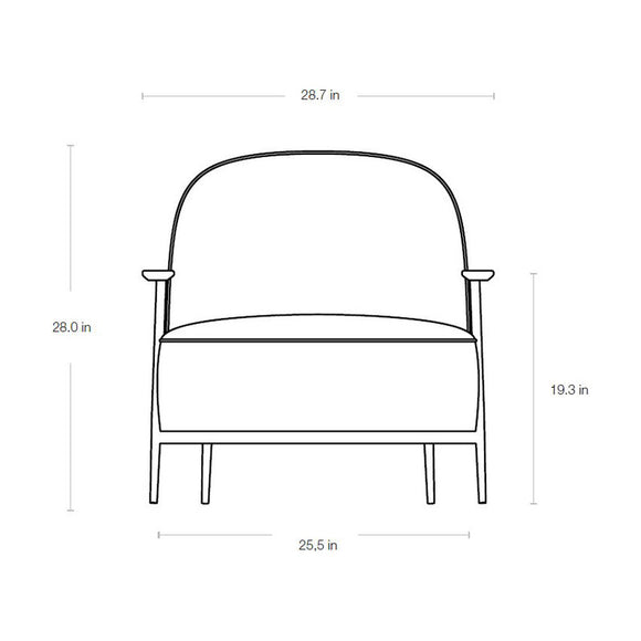 Sejour Lounge Chair with Arms