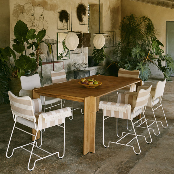 Tropique Outdoor Dining Chair With Fringes