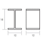 Acrylic I-Beam Table