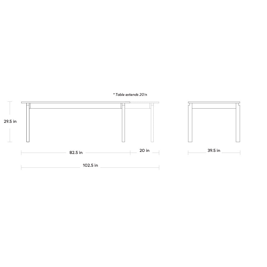 Annex Extendable Dining Table