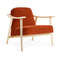 Baltic Lounge Chair  option Velvet Russet