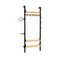 Branch-1 Entryway Unit  option Black Uprights/Black Brackets/Blonde Shelves