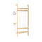 Branch-1 Entryway Unit  option Blonde Uprights/White Brackets/Blonde Shelves