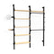 Branch-2 Display Unit  option Black Uprights/Black Brackets/Blonde Shelves