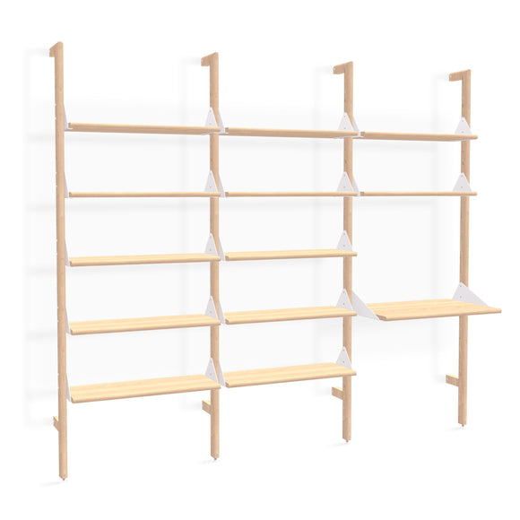 Branch-3 Shelving Unit with Desk