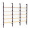 Branch-3 Shelving Unit  option Black Uprights/Black Brackets/Blonde Shelves