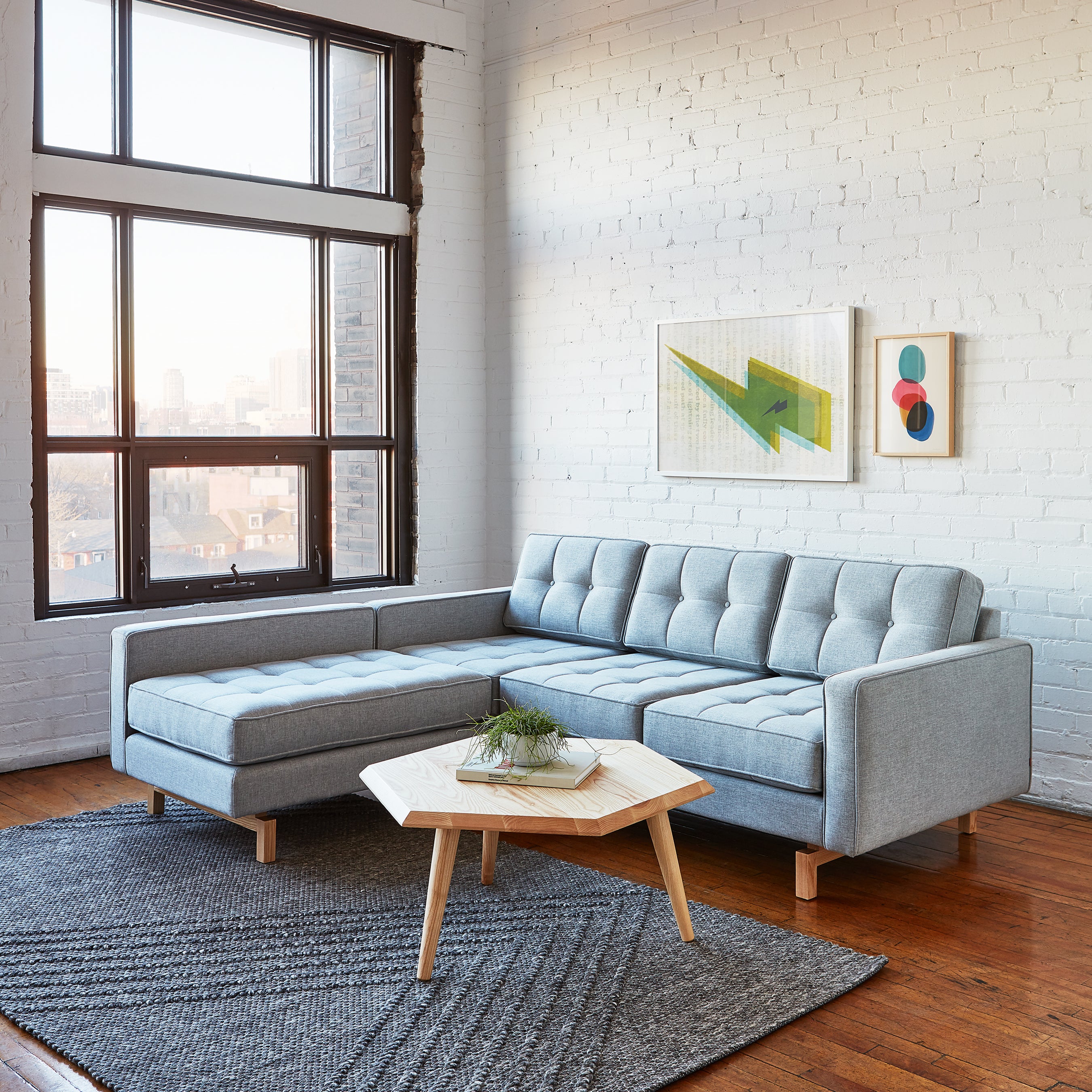 GUS Jane Loft Sectional - Thumbnail 3