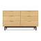Munro 6 Drawer Dresser  option White Oak